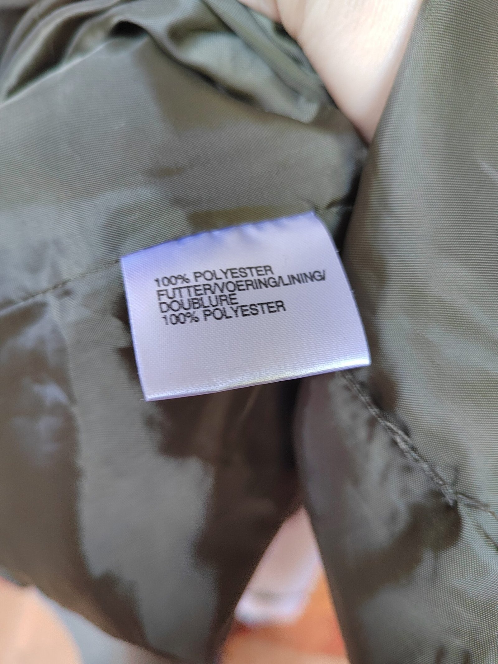 Veste sans-manches kaki upcyclée - T44/46 – Image 8