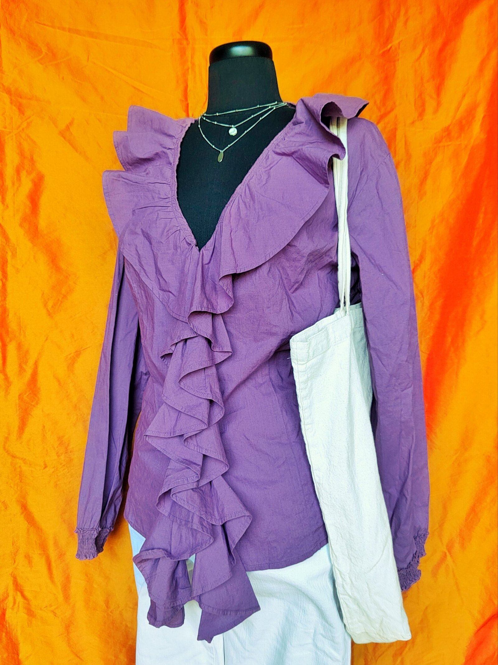Chemisier violet - T44