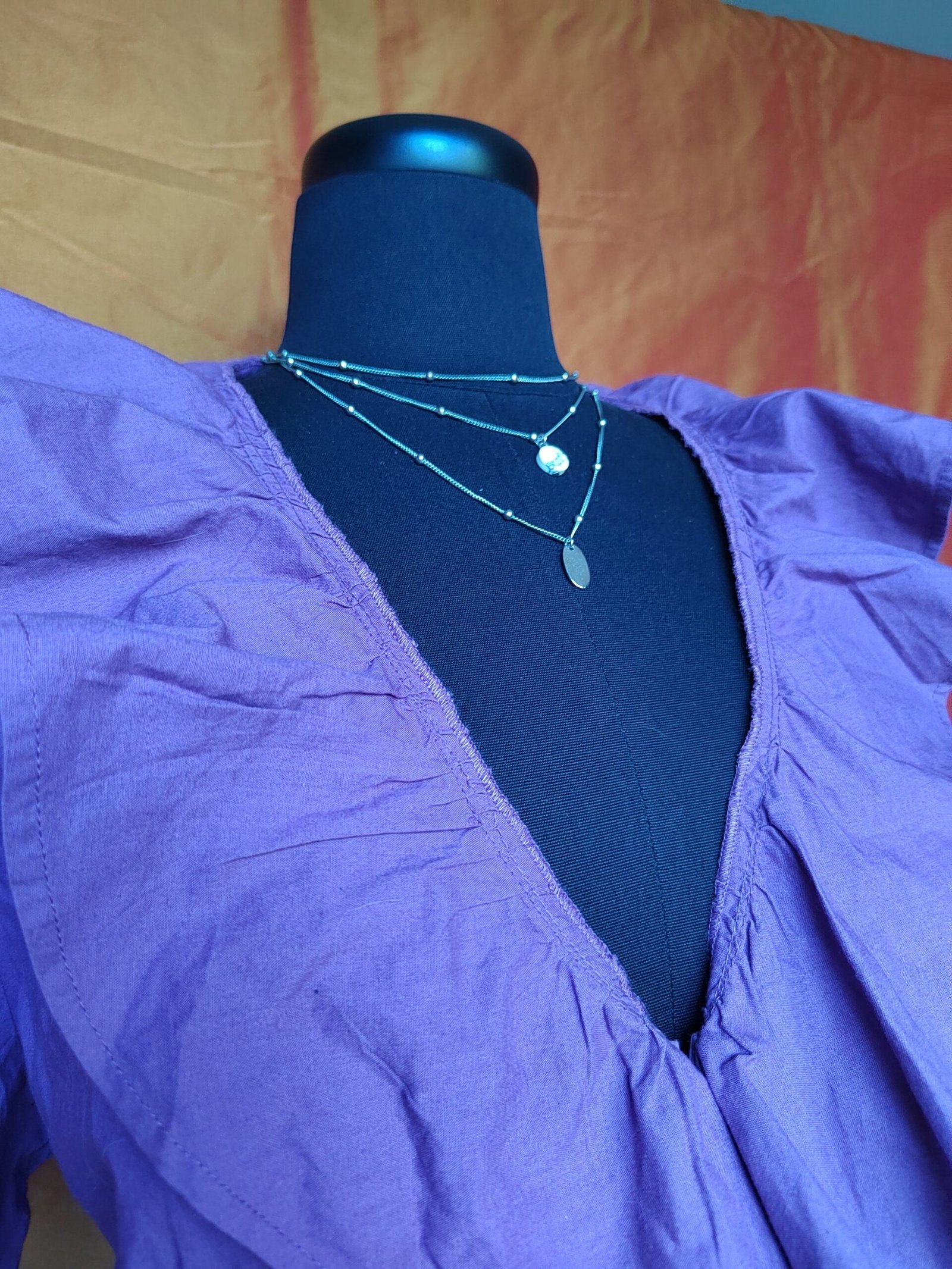 Chemisier violet - T44 – Image 3