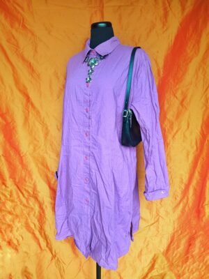 Robe-chemise violette - T50