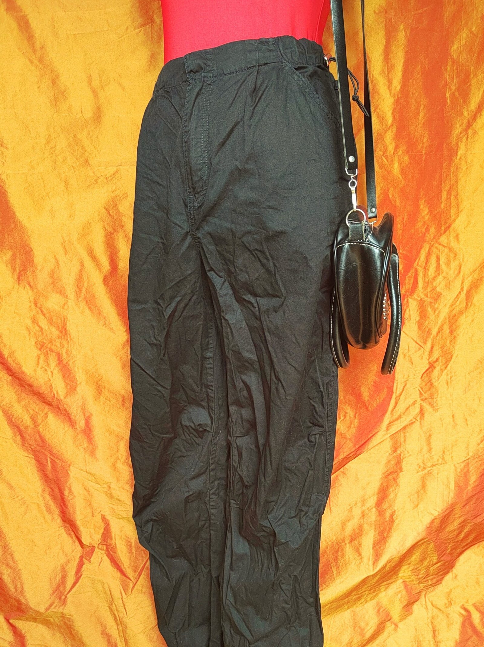 Pantalon noir en toile - T36/38