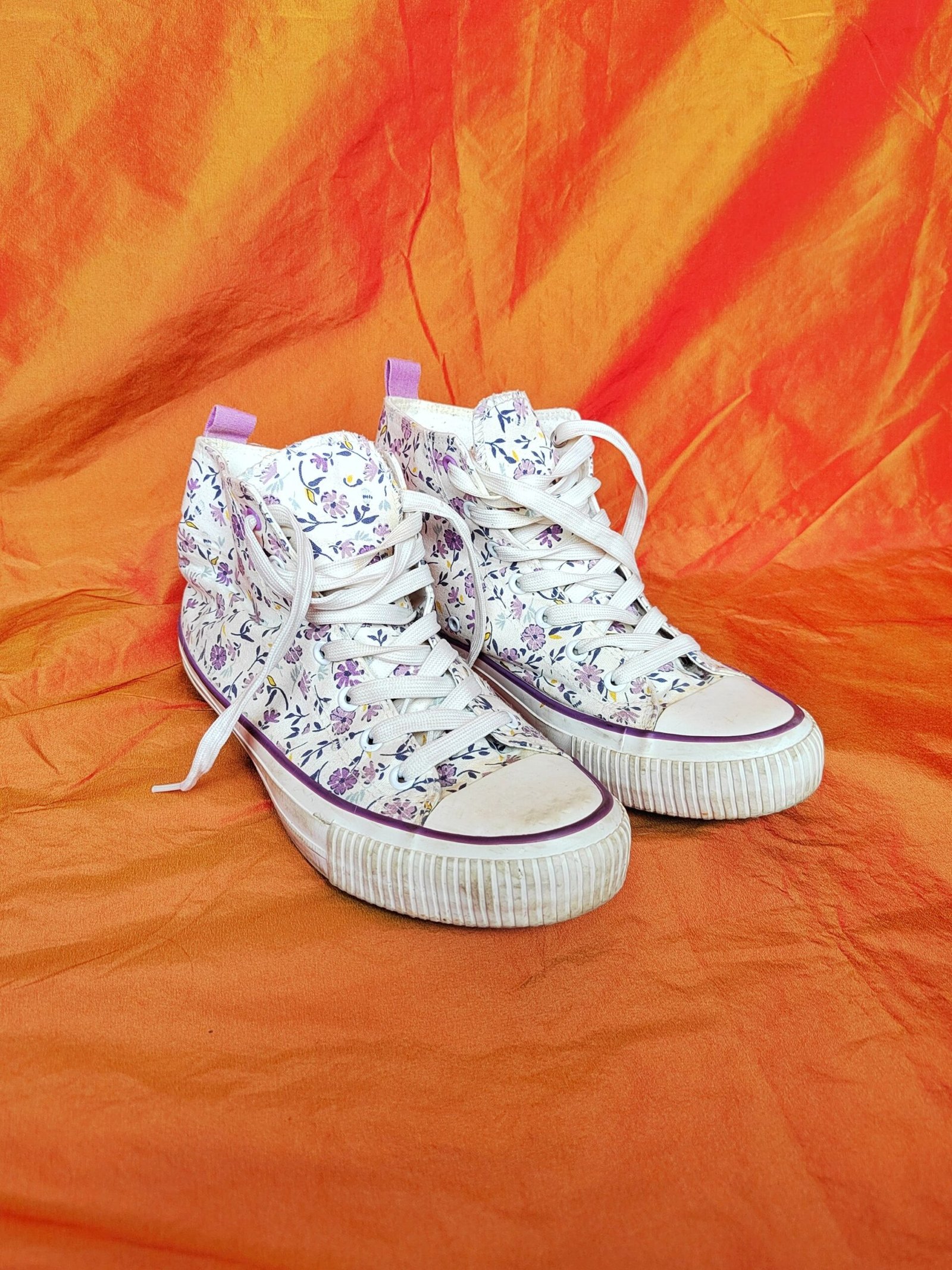 Baskets montantes fleuries - T41