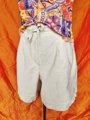 Short bermuda beige en lin - T40/42