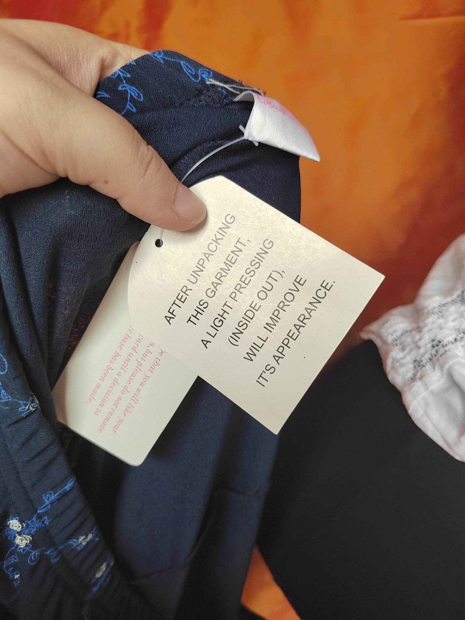 Jupe bleue fleurie - T56/58/60 – Image 3