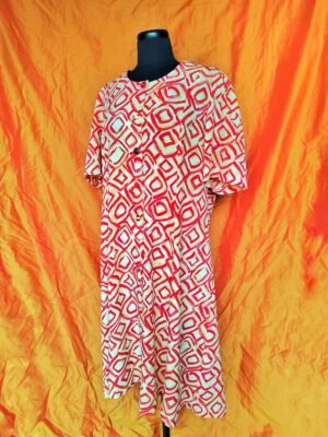 Robe motif losanges rouges - T44/46