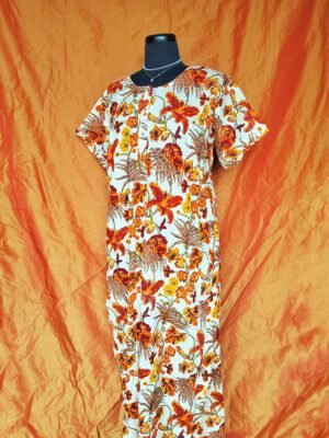 Robe longue motif orange - T44/46