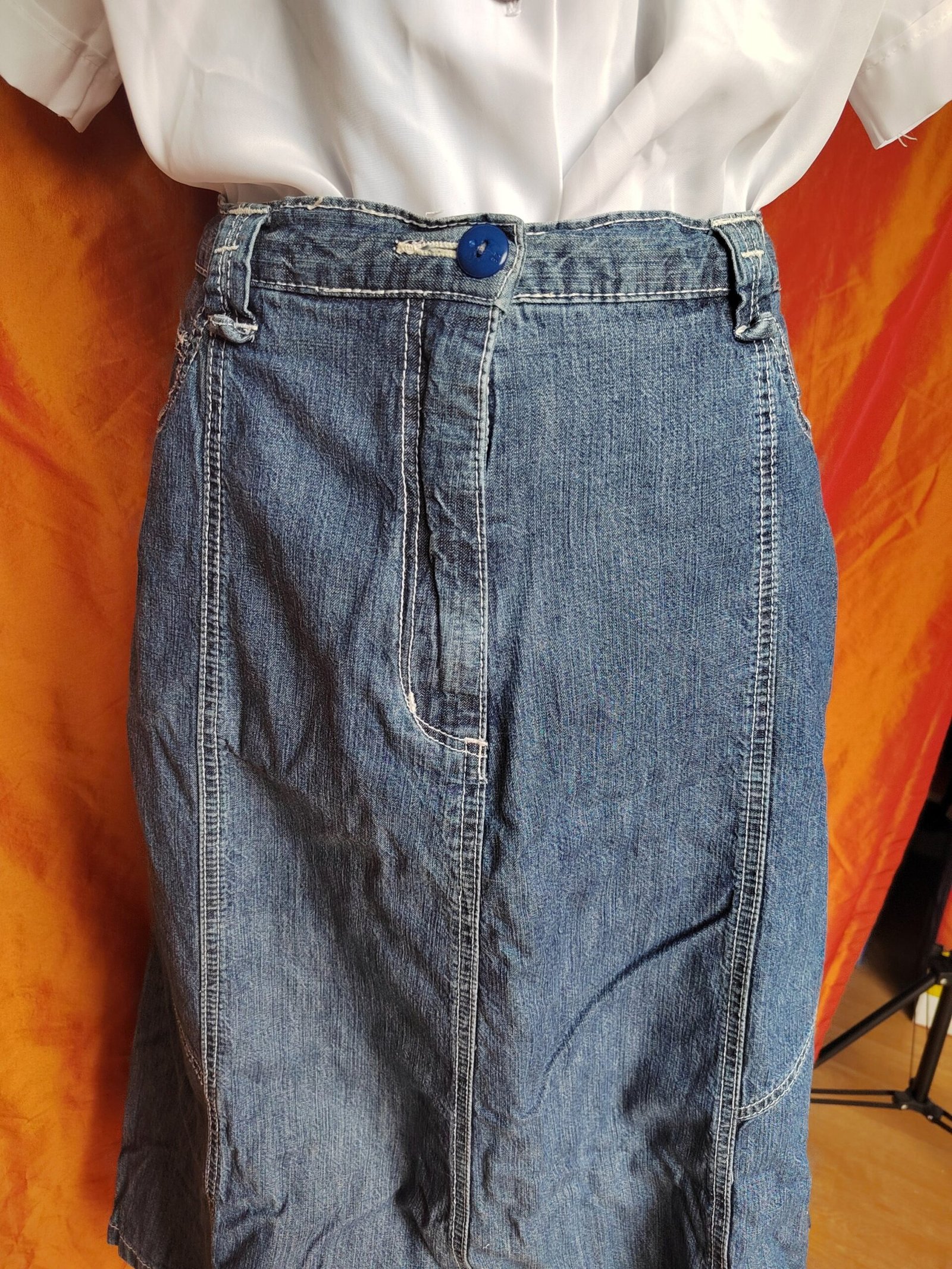 Jupe midi en jean - T46/48 – Image 10