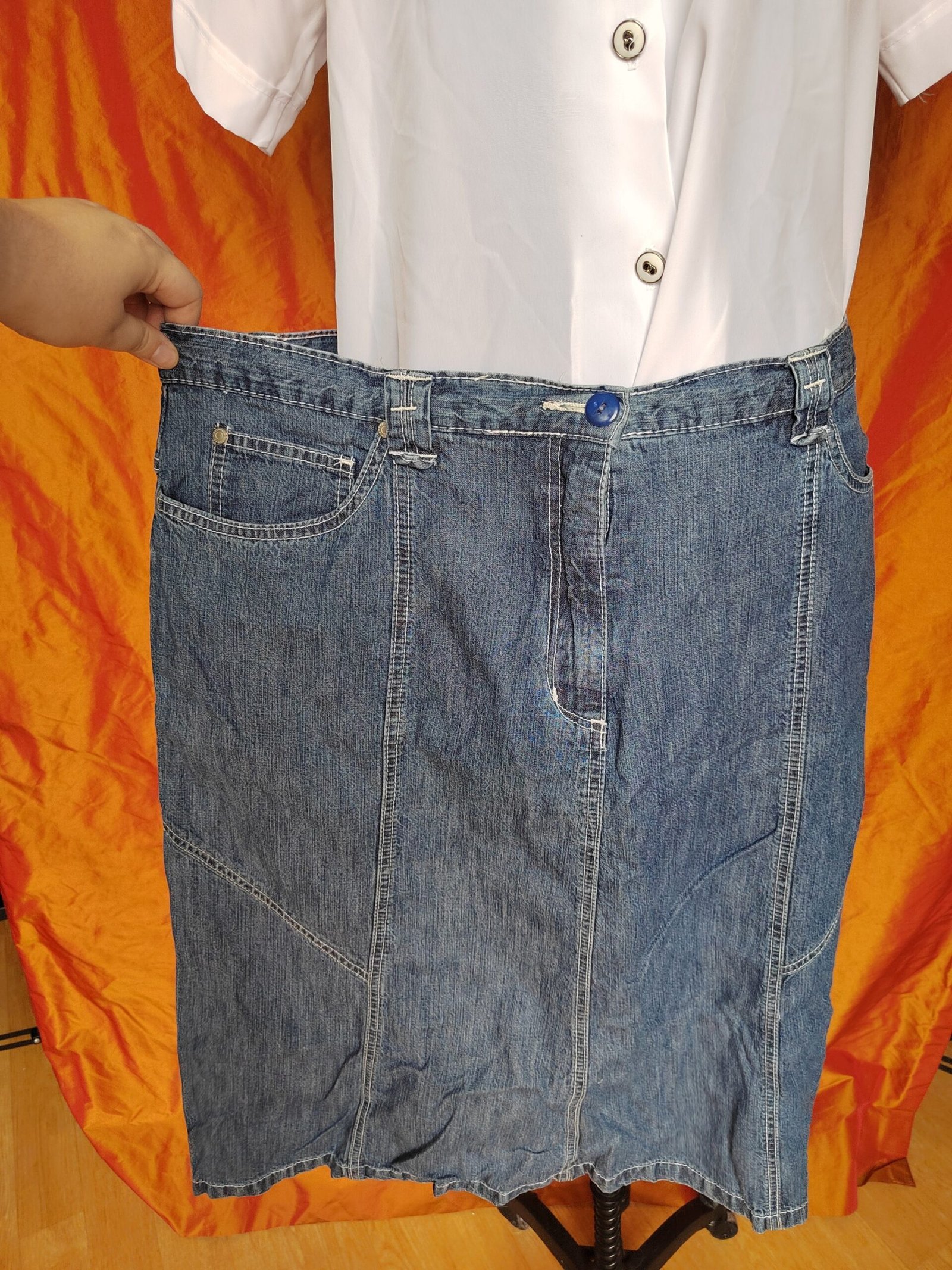 Jupe midi en jean - T46/48 – Image 5