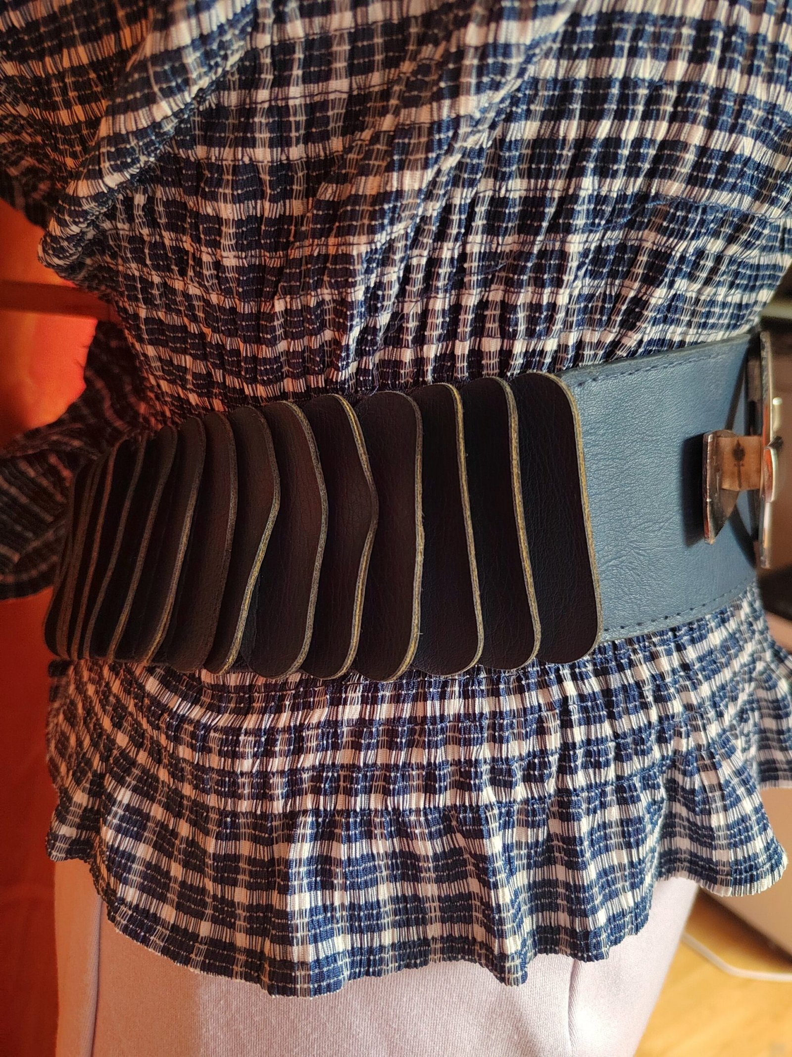 Ceinture élastique bleu marine - TU – Image 6