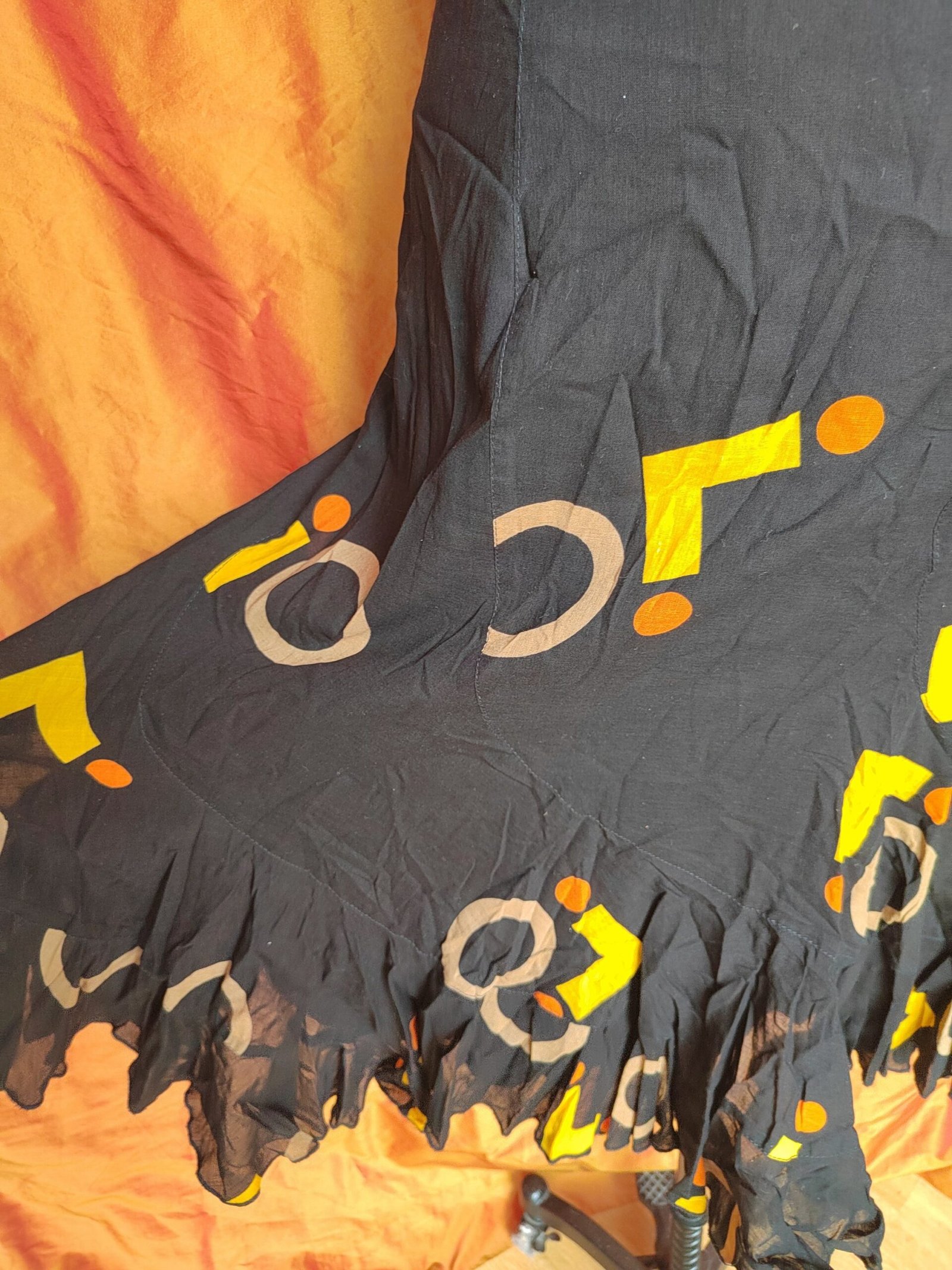 Jupe noire à motifs géométriques - T36/38 – Image 6