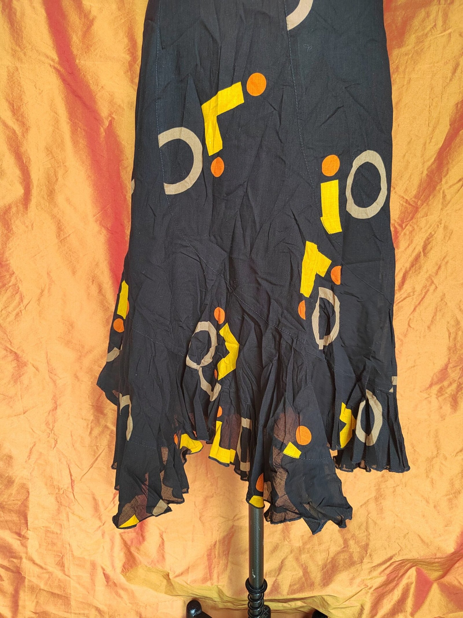 Jupe noire à motifs géométriques - T36/38 – Image 5
