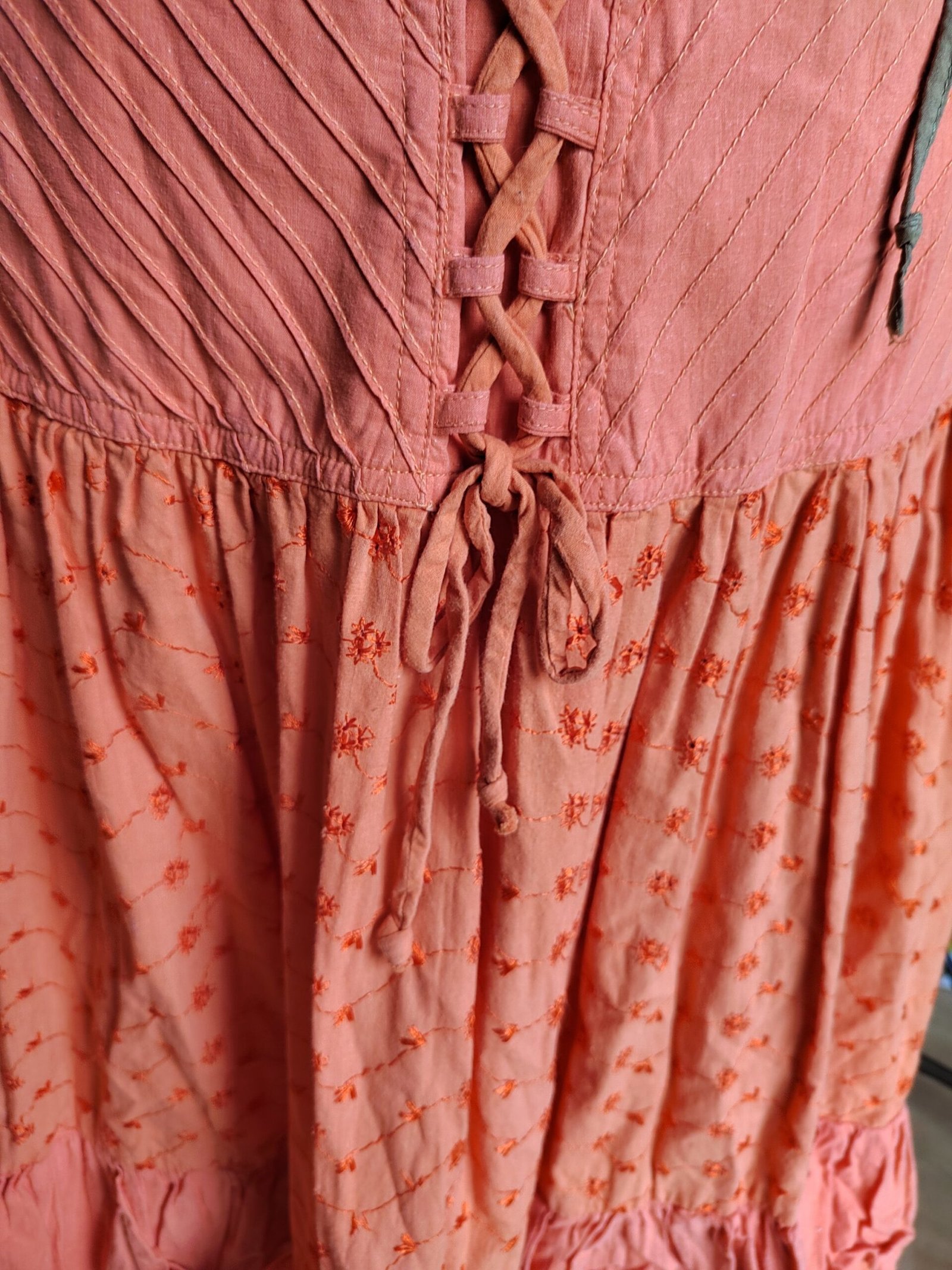 Jupe volantée abricot - T40/42 – Image 9