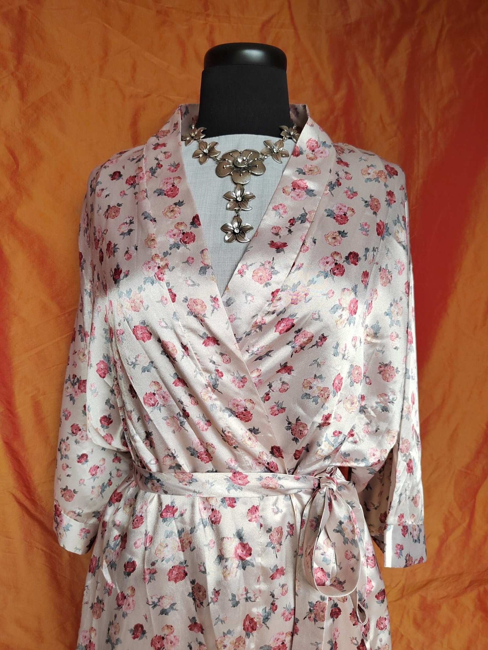 Robe de chambre crème fleurie - T36/38/40 – Image 7