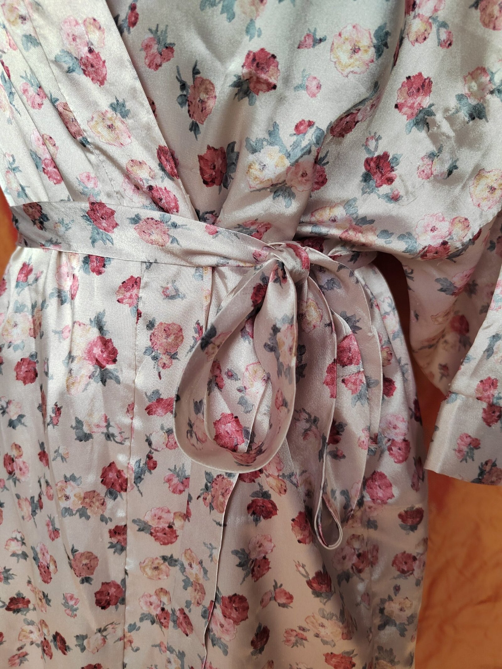Robe de chambre crème fleurie - T36/38/40 – Image 6