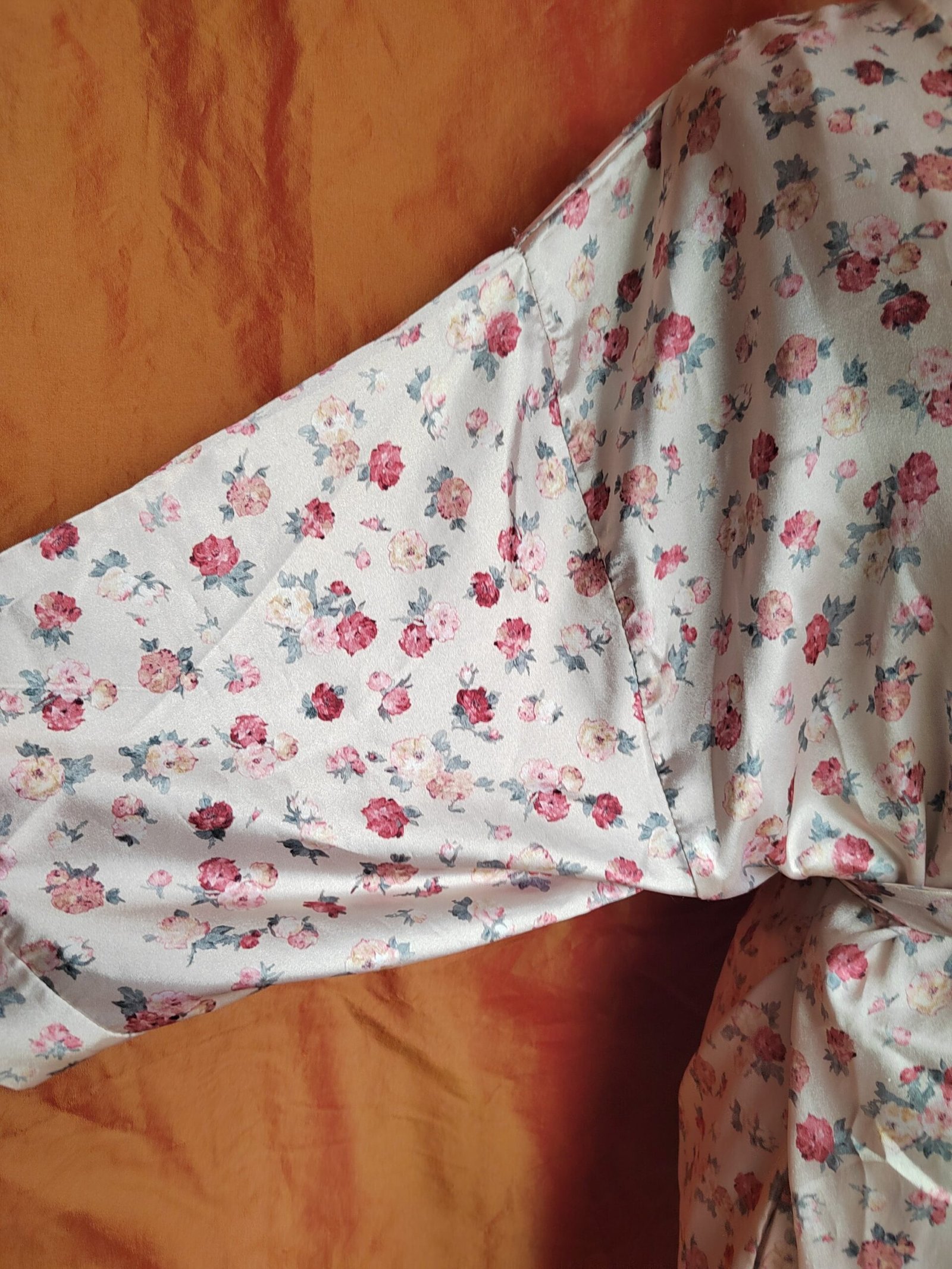 Robe de chambre crème fleurie - T36/38/40 – Image 5