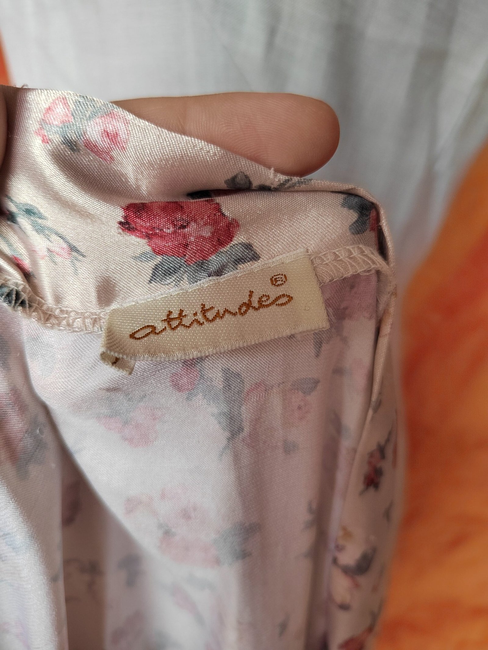 Robe de chambre crème fleurie - T36/38/40 – Image 3