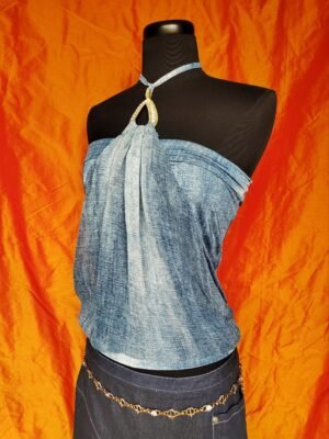 Top imprimé jean années 2000 - T34/36
