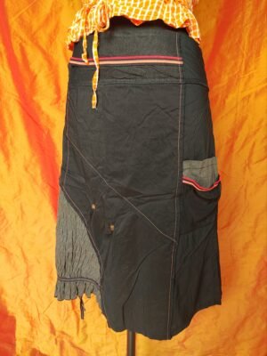Jupe noire asymétrique - T42