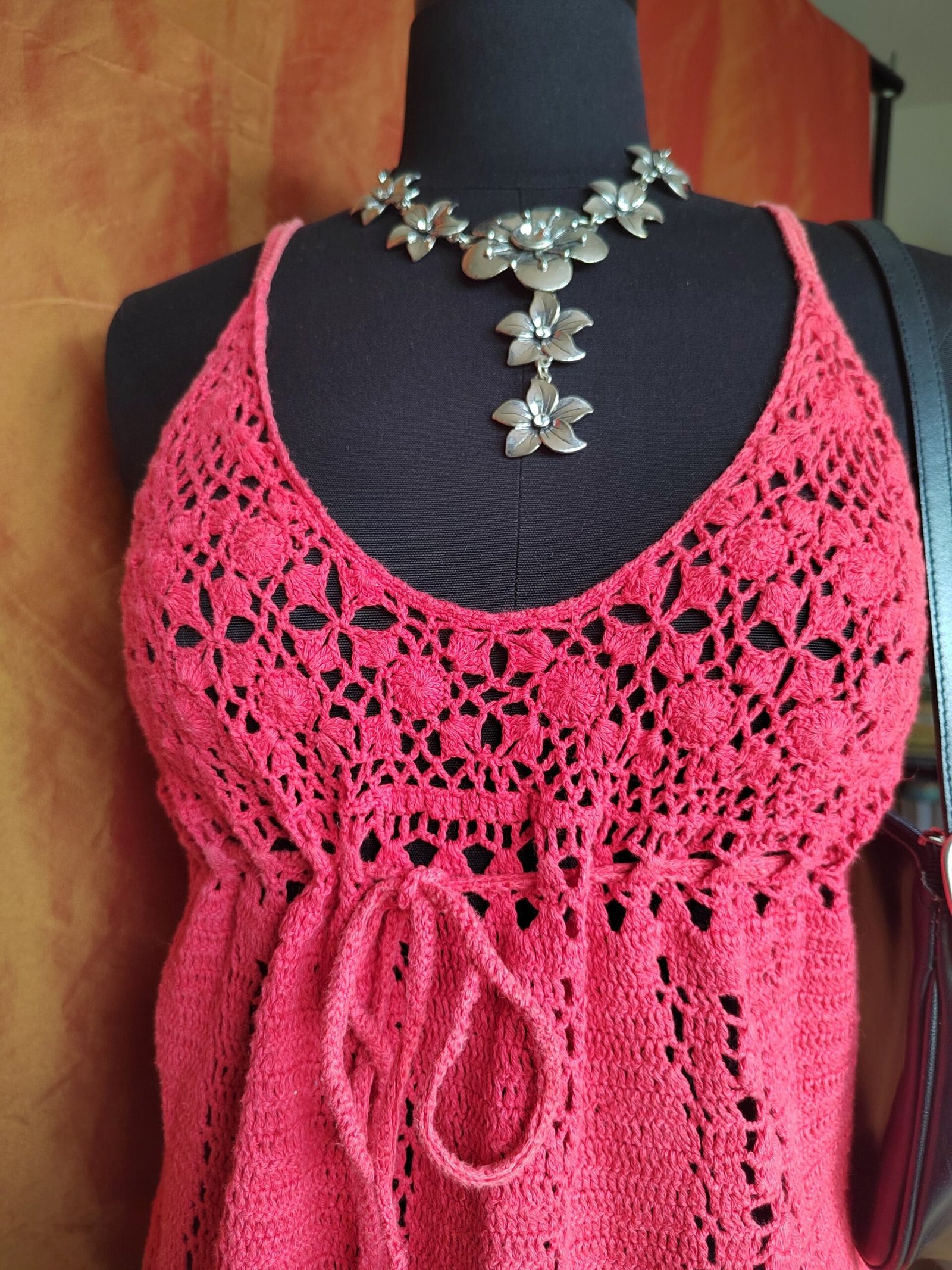 Top rouge en crochet - T36/38 – Image 6