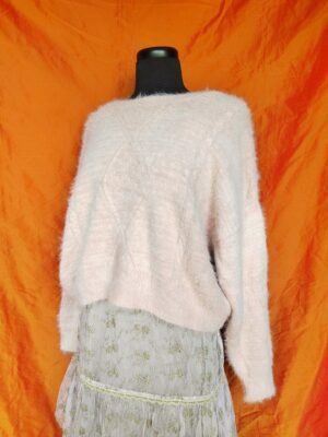 Pull fluffy rose pastel - T36/38