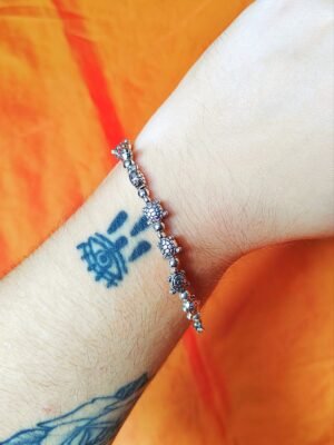 Bracelet tortues argenté