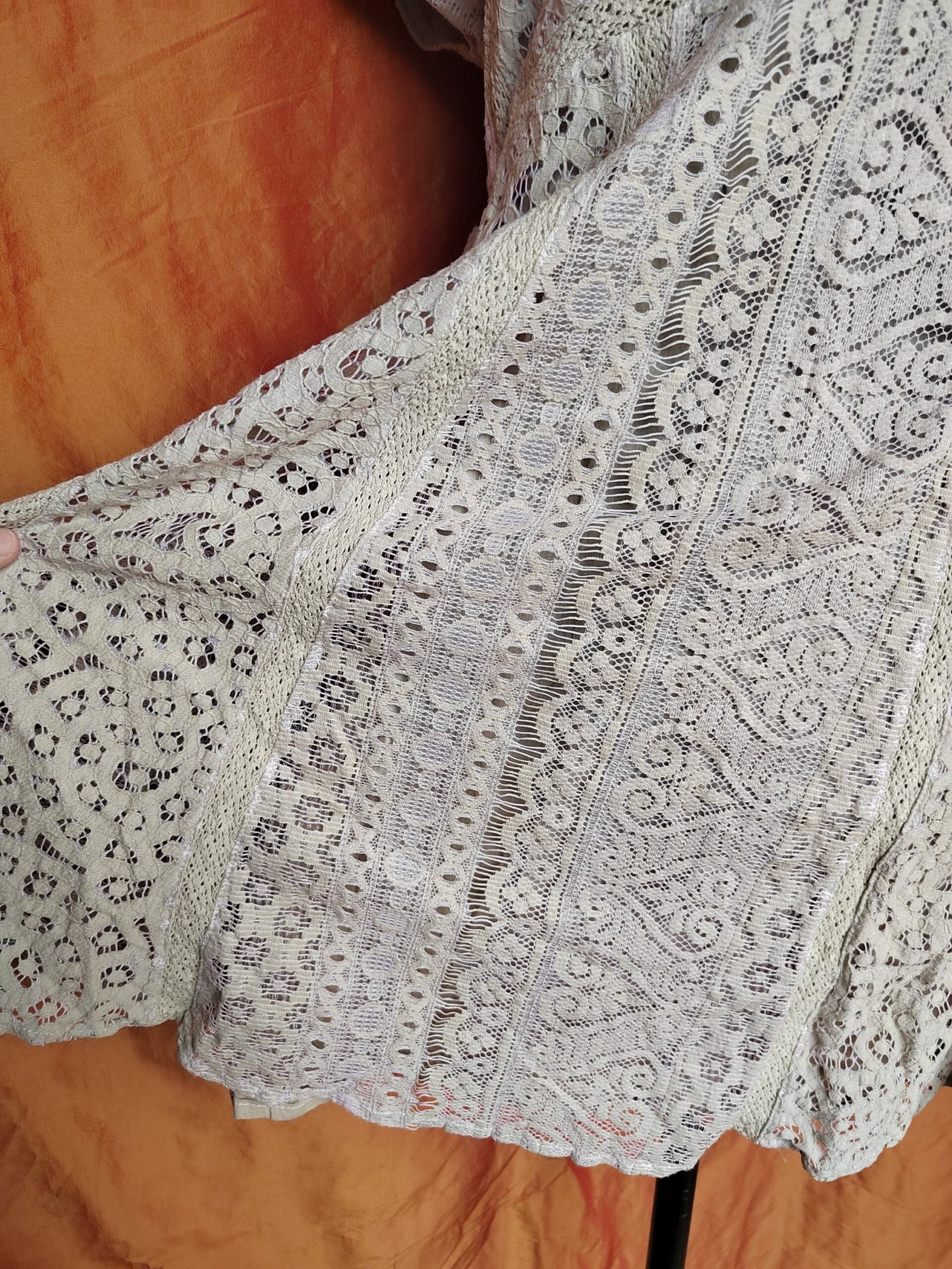 Robe dentelle beige - T38 – Image 4