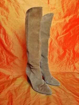 Bottes camel en daim - T37